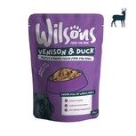 Wilsons Premium Fresh Venison & Duck Adult Dog Food Pouches - 8 x 380g - main image